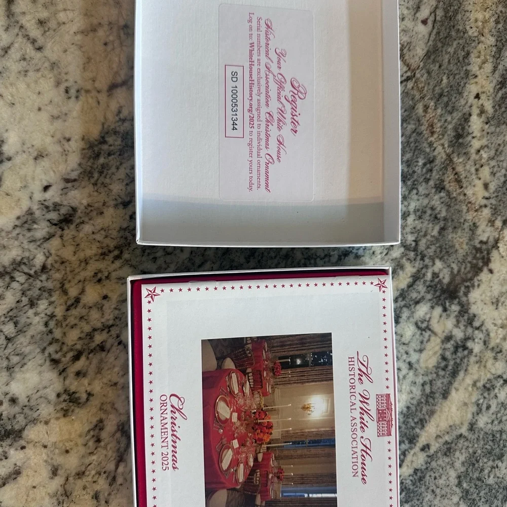 NIB The White House Historical Association 2025 Christmas Ornament - Picture 5 of 6